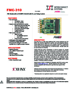 fmc-310 data sheet