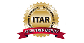 ITAR registered facility badge